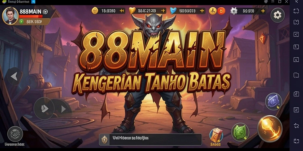 Screenshot gameplay 88MAIN menampilkan kegelapan penuh misteri.