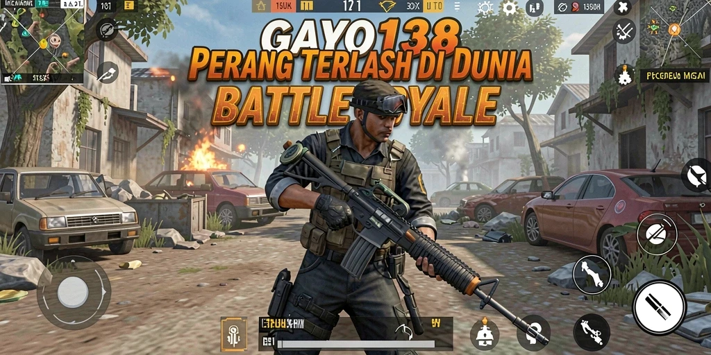 Screenshot menampilkan aksi intens di medan perang GAYO138.