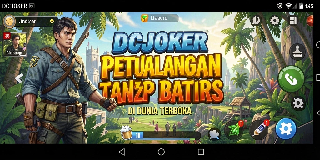 Tangkapan layar menunjukkan aksi luar biasa dalam dunia Open World IDCJOKER.
