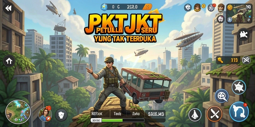 Screenshot gameplay JKTJKT menampilkan aksi petualangan yang menakjubkan.