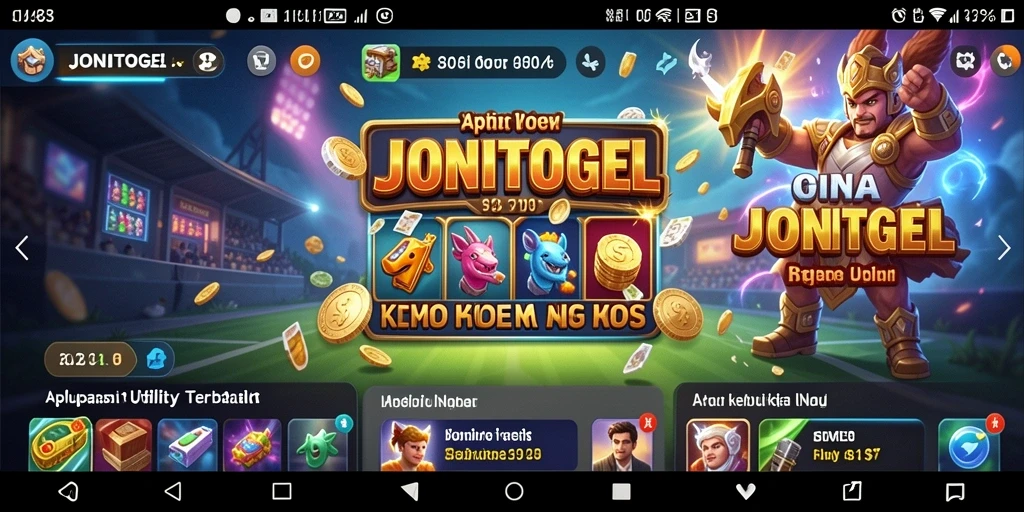 Tampilan antarmuka utama JONITOGEL yang praktis dan fungsional.