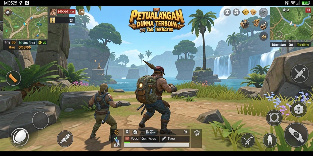 Tampilan gameplay MG525 yang menampilkan kebebasan eksplorasi di dunia terbuka.