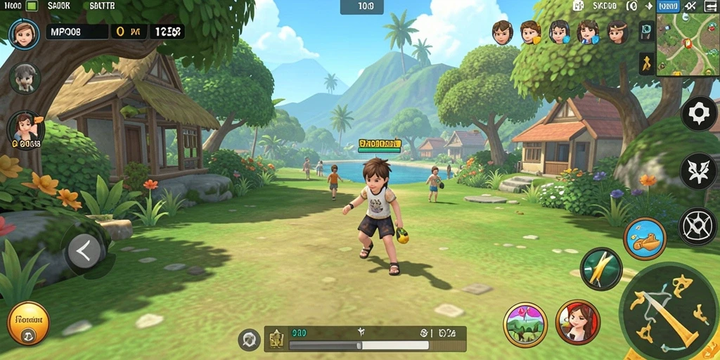 Screenshot MPO08 yang menampilkan gameplay santai dan interaktif.